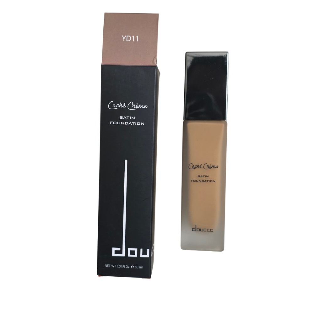 Doucce Cache Creme Satin Foundation YD11 Full Coverage Hydrating 1.01oz New Box